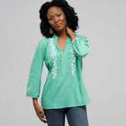 3/4 Sleeve Tunic, seagrass, small