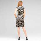 Sleeveless Sheath Dress, Black Multi, small