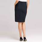 Washable Wool Classic Straight Skirt , Navy, small