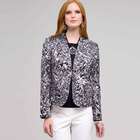Flat Front Open Jacket, Ink Multi, small