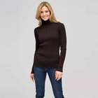 Long Sleeve Turtle Neck, Espresso, small
