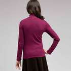 Long Sleeve Turtleneck Top, Plum Wine, small