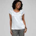 Beaded Jewel Neck Blouse, Frost, small