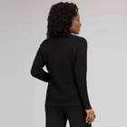 Long Sleeve Texture Stitch Cardigan, Black, small