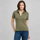 Short Sleeve Solid Cotton Polo Tee, jungle green, small