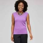 Sleeveless Scoop Neck Shell, Crocus, small