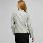 Flat Front Open Jacket., Black & White, small