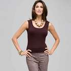 Sleeveless Scoop Neck Shell, , small