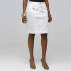 Straight Skirt, White, small