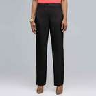 Washable Linen Slim Pant, Black, small