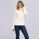 Wool Blend Turtle Neck Sweater, Sugar, small