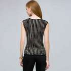 Sleeveless Shell., Black Multi, small