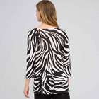 Animal Print Tunic, Black & Sugar, small