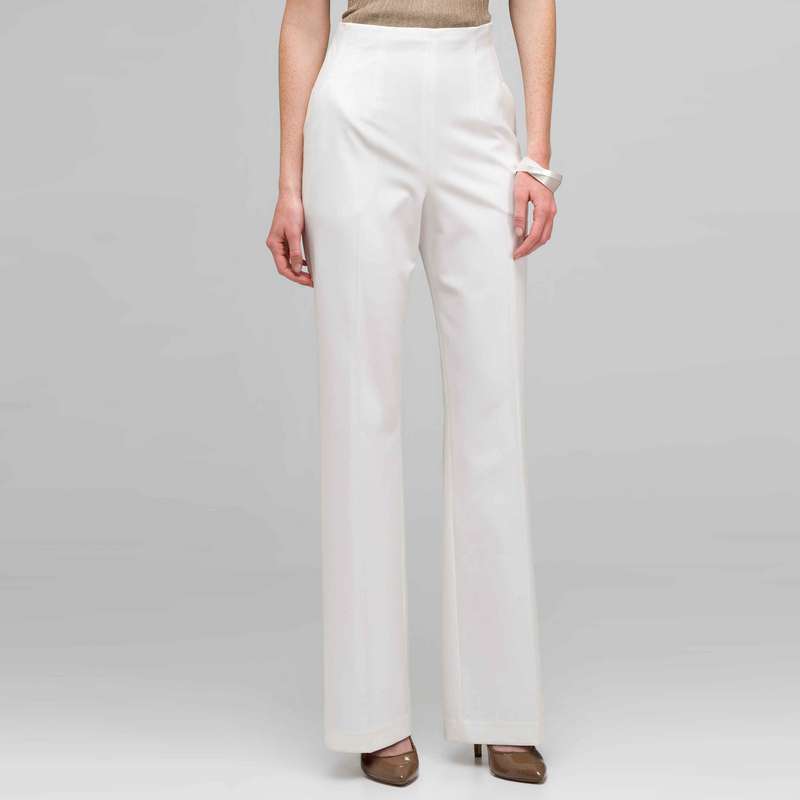 Elastic Waist Pant, Ivory, large