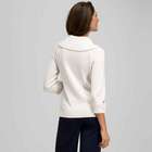 3/4 Sleeve Cowl Neck Top, Sugar, small