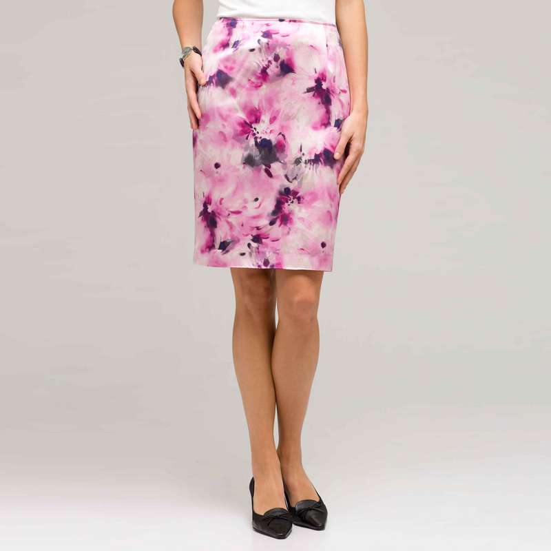 Floral Slim Skirt, Tulip Multi, large