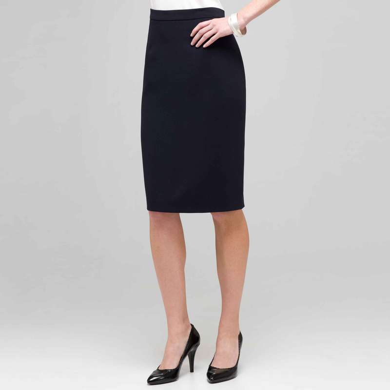 Pencil Skirt, midnight navy, large
