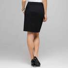 Button Front Skirt, Black, small