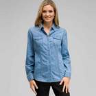 Long Sleeve Denim Button Down, Oasis Wash, small