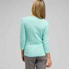 3/4 Sleeve V-Neck Top, Icy Mint Multi, small