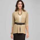 Novelty Stitch Belted Cardigan, Chino, small