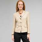 Notch Collar Basket Weave Jacket, New Rattan Multi, small