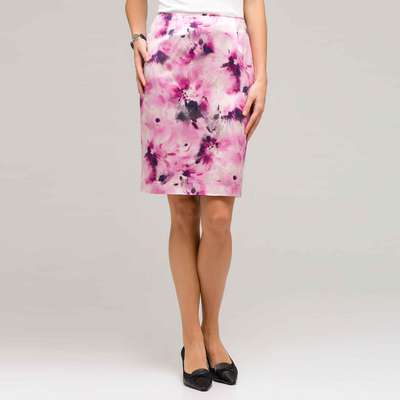 Floral Slim Skirt, Tulip Multi, medium