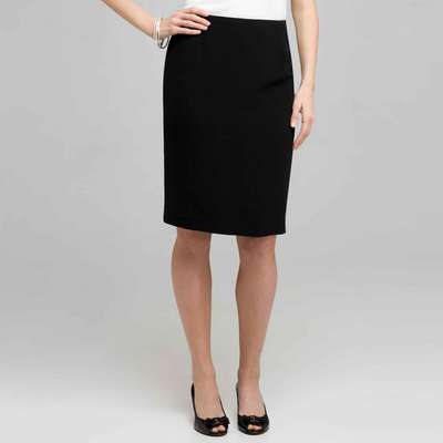 Pencil Skirt, Black, medium