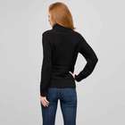 Cotton Turtleneck Sweater, Black, small