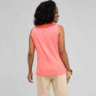 Scoop Neck Knit, Coral Sun, small