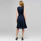 Pleated Dress With Front Sash., Admiral Navy, small
