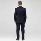 Navy Single Pleat Wool Suit, Navy, small