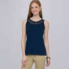 Cut Away Tank, Navy Sky, small