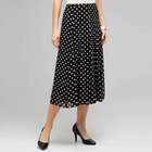 Show Stopper Dot Print Skirt, Black & Ivory, small