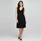 V-Neck Dress (Plus), Black, small