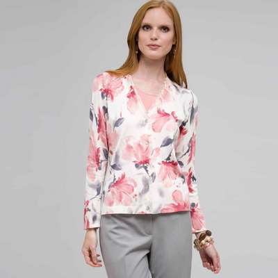 Floral Cardigan, Multi, medium