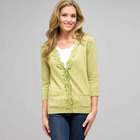 Lace Trimmed Cardigan, spring bud, small