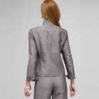 Washable Linen 2 Pocket Jacket, Black & White, small