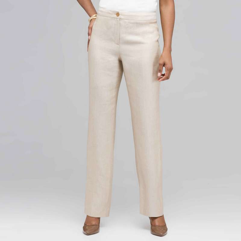 Classic 2 Button Pant., Chino & Ivory, large