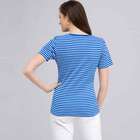 Short Sleeve Shell, riviera blue & white, small