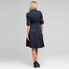 Short Sleeve Belted Shirtdress, Ink, small