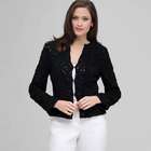 Crew Neck Jacket., Black, small