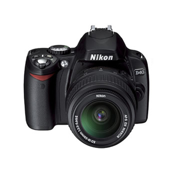 Nikon D40 Digital SLR Camera w/18-55mm Lens, , large